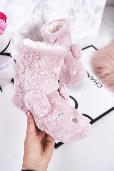 Chaussons Isolants Enfant Rose Poudré Sleepyhead