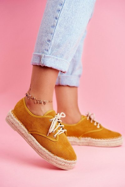 Women’s Espadrilles On Platform Yellow Sonya