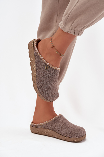 Chaussures Maison Chaussons Femmes Inblu ED000031 Beige