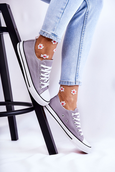 Baskets classiques pour femmes gris Be Mine