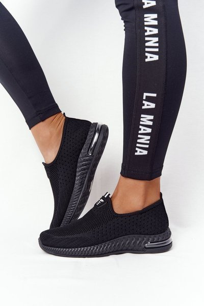 Women's Slip-on Sportschuhe Schwarz Be Stretchy