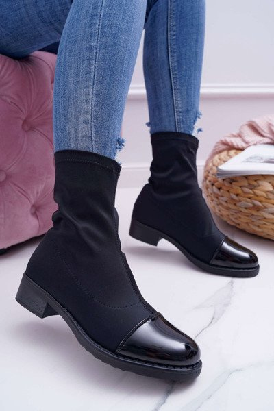 Cizme flexibile pentru femei Beat Negru