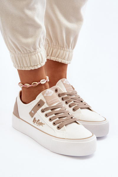 Baskets en tissu pour femmes Lee Cooper LCW-24-31-2198 blanc