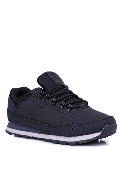 Bottes de trekking noires unies pour hommes Newlans