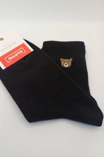Women's Socks Bear Black