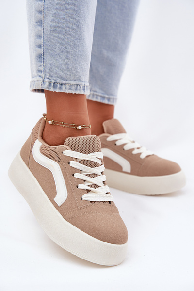 Női Platformos Sneakers Khaki Tellnira