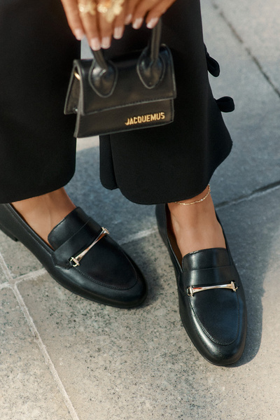 Mocassins En Cuir Pour Femmes Maciejka K6809-01 Noirs