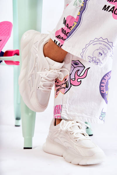 Chaussures de sport à la mode pour femmes, baskets blanches Sollero