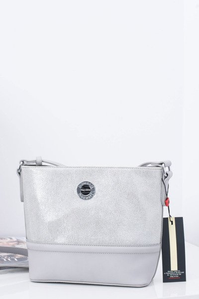 Sac à main femme sac lettre gris argenté