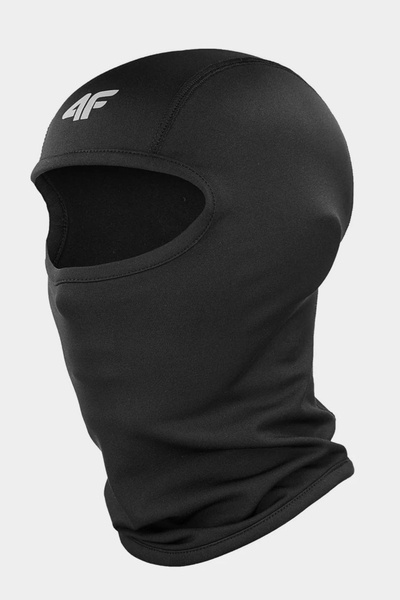 Slidinėjimo kaukė pagaminta iš Micropolar Unisex 4F 4FAW23ABALU017-20S Juoda