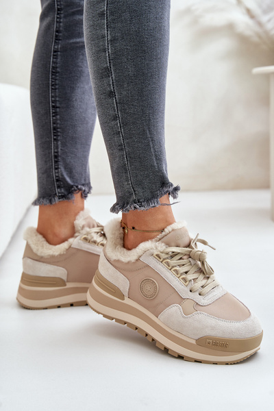 Baskets à plateforme isolées pour femme Big Star OO274A214 Beige