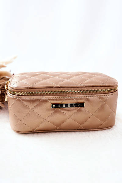 Trousse à maquillage matelassée Monnari CSM0030-024 Or