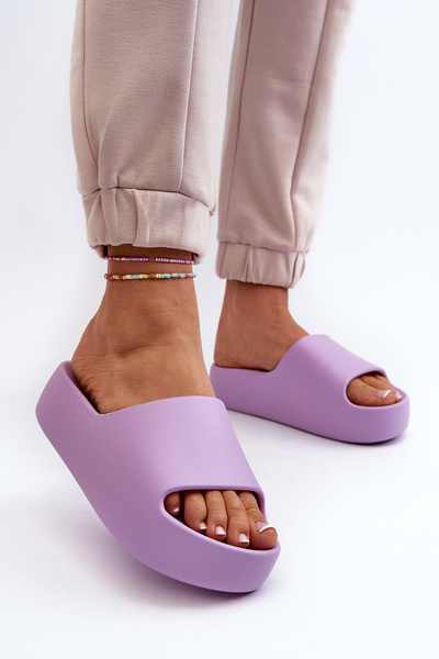 Damen Pantoletten mit dicker Sohle in Beige Oreithano