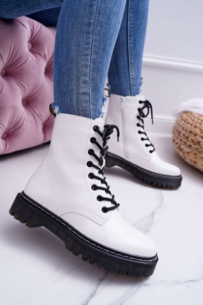 Bottes pour femmes Glans Workers Blanc Barski 56-5