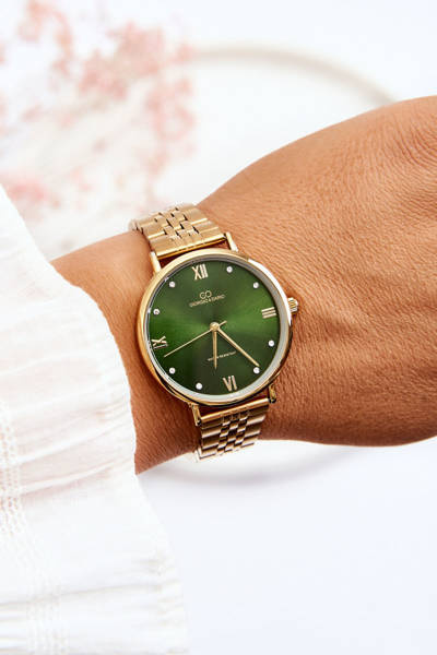 Montre Etanche Femme Cadran Vert Giorgio&Dario Doré