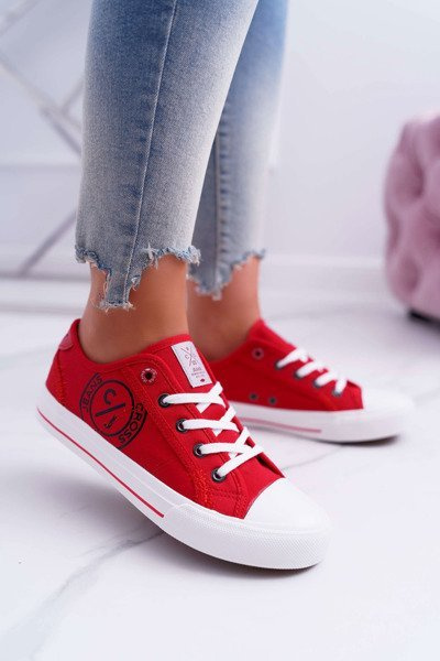 Moteriški Cross Jeans Sneakers Red DD2R4072