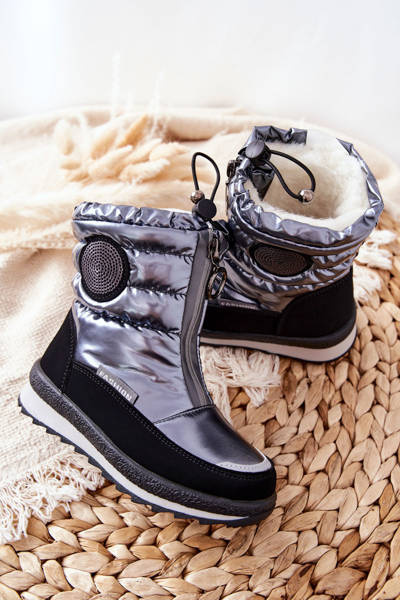 Hohe Stiefel Wolle Warmed Boots Grau Lucia