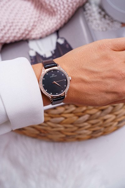 Women's Giorgio & Dario Watch with Zircons Black Prime