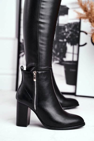 Bottes Femme À Talon Haut Noir Gloris