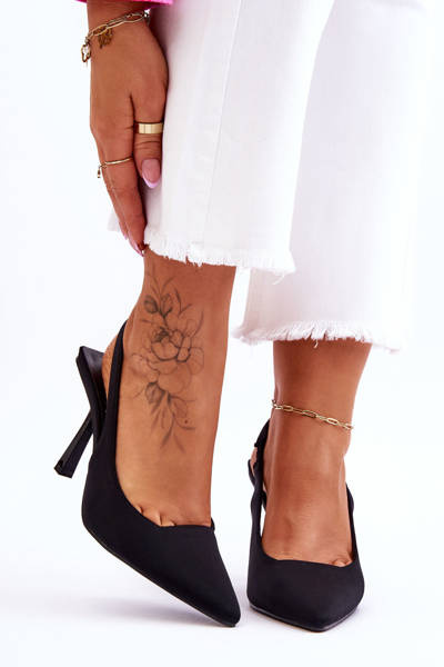 Classic Pointed Heels Black Whitley