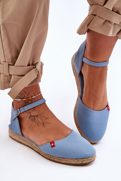 Moterų platforma Espadrilles Big Star FF274532 Mėlyna