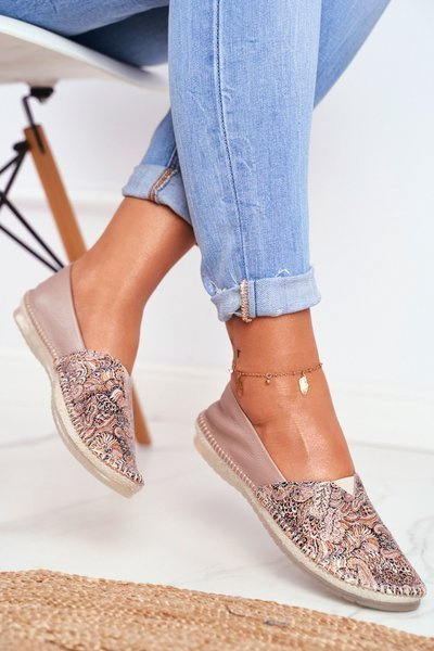 Ballerines En Cuir Maciejka Femme Beige 01930-59/00-0