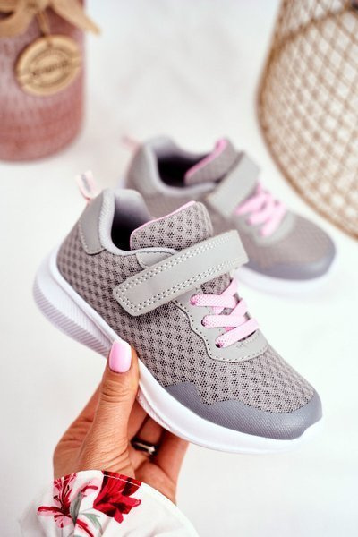 Kinder Klettverschluss Sportschuhe Grau Mirabell