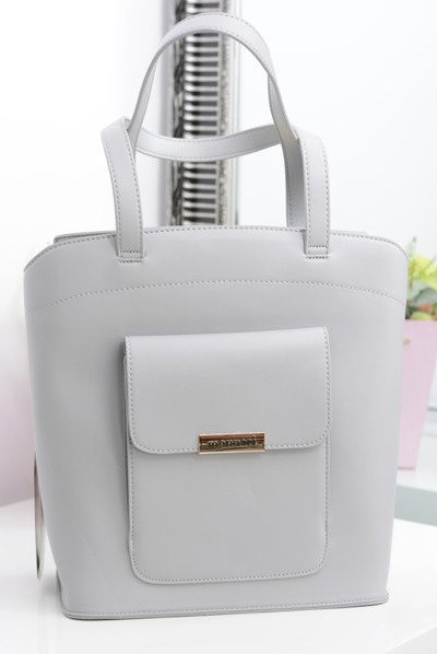 Monnari Minimalist Gray Women's Bag with Pocket