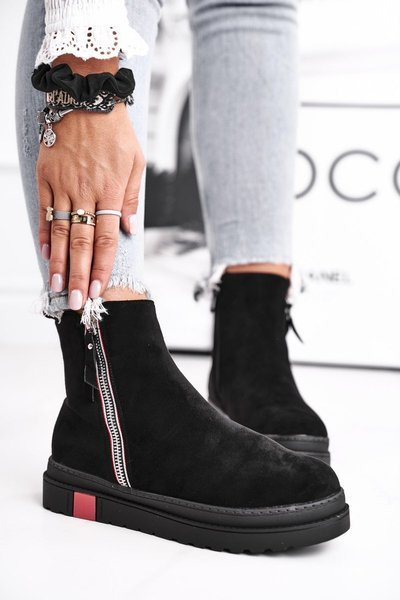 Women's Boots Eco Suede Black Come Back