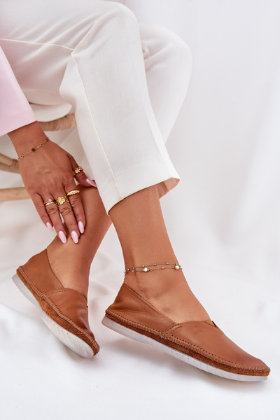 Ballerines en Cuir Unies Maciejka T1930-29 Marron