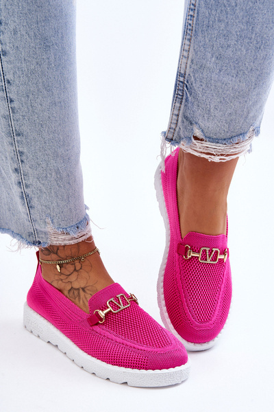 Baskets à enfiler pour femmes avec embellissement Fuchsia Alena
