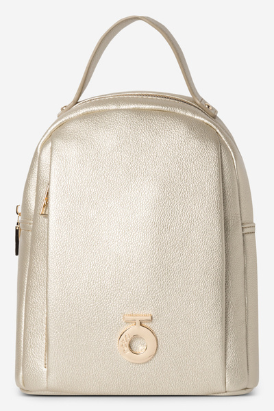 Damen Kleiner Rucksack Aus Kunstleder NOBO BAGP230-K023 Gold
