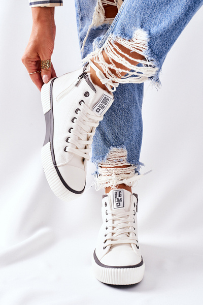 Aukštai izoliuoti sportbačiai Big Star II274158 balti