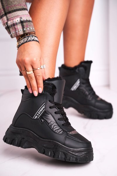 Bottes De Neige Femme Avec Fourrure Noir Euphoria