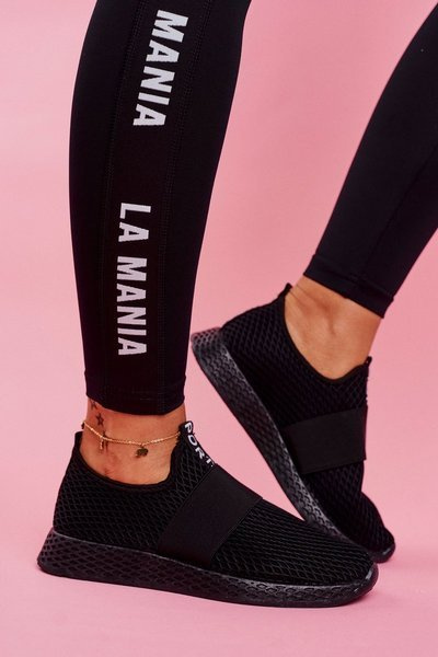 Pantofii sport pentru femei alunecă pe Black La Fiesta