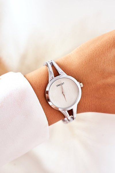 Small Watch On Bracelet ERNEST Silver