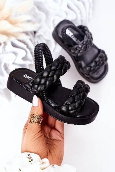 Sandales Enfant Avec Cordon Noir Cutie-Pie