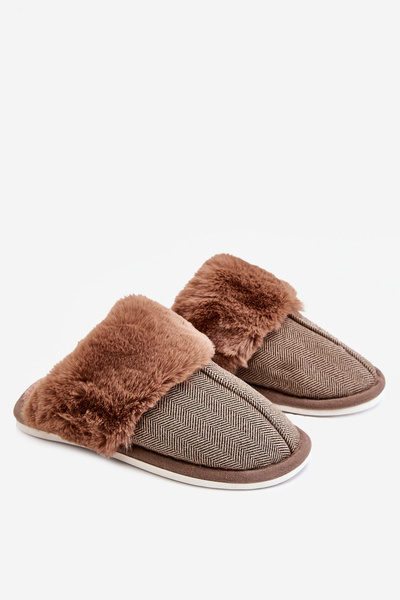 Chaussons Chauds Homme Marron Marcus
