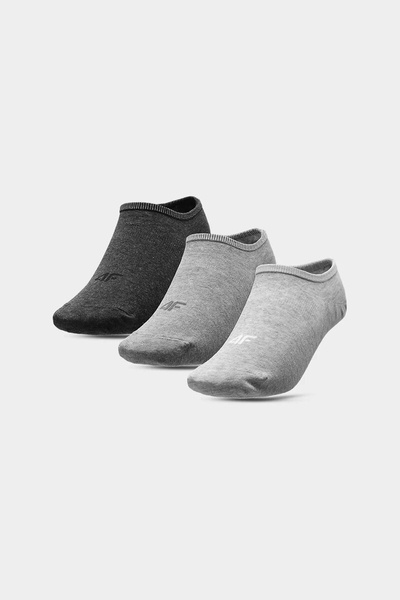 Knöchelsocken 4F Casual 3-PACK 4FAW23USOCF196-92M Grau