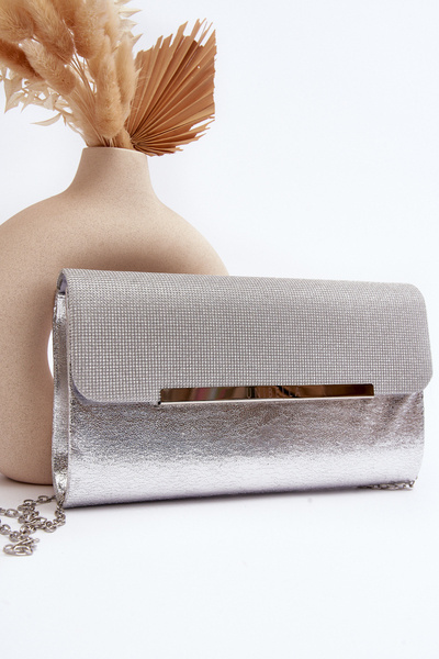 Pochette à chaîne argentée Onelia