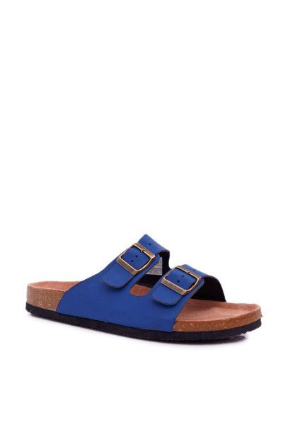 Flip -flops pentru bărbați cu catarame Big Star Navy Blue DD174604