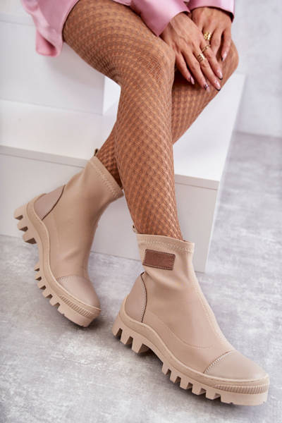 Moteriški medžiaginiai batai Nicole 2703 Beige