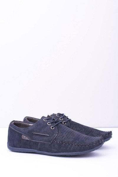 Mocassins Emire Homme Tricotés Bleu Marine