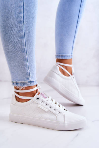 Baskets Cuir Femme Cross Jeans JJ2R4043C Blanc