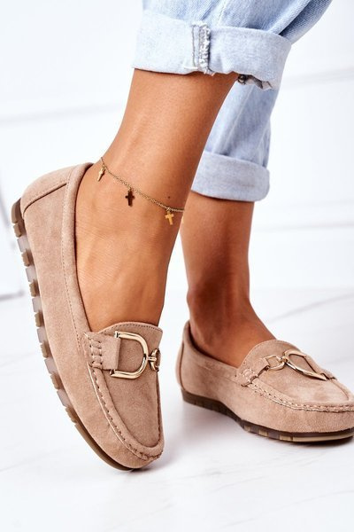 Mocassins En Daim Pour Femme Marron Clair Downtown