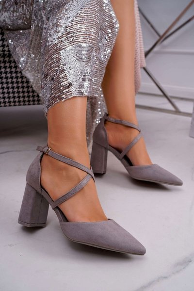 Escarpins Stiletto Femme Gris Future