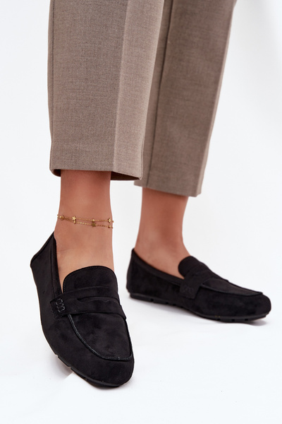 Loafers Mokacsin Női Alacsony Fekete Soreline