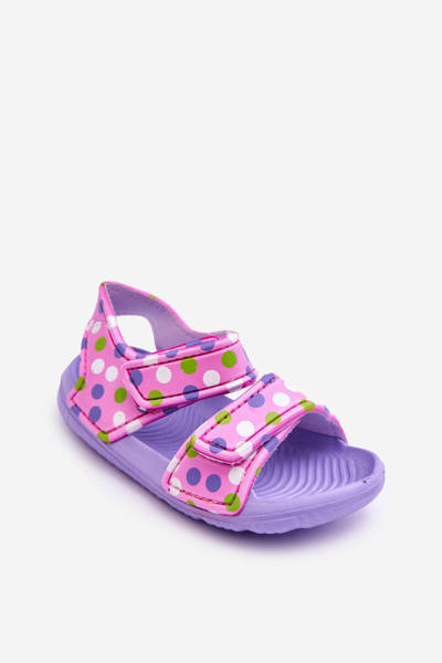 Sandale cu model de spumă cu spumă pentru copii Violet-roz Malaga