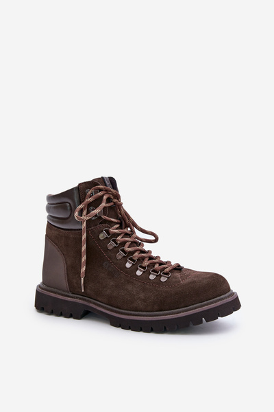 Bottines isolées en daim pour hommes Big Star OO174644 marron
