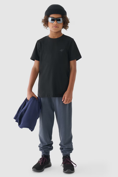 Boys Smooth Cotton marškinėliai juodi 4F 4FJWMM00TTSHM1626-20S